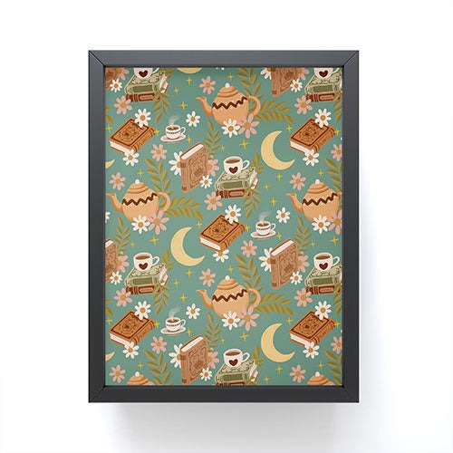 Avenie Moonlit Reading Nook I Framed Mini Art Print