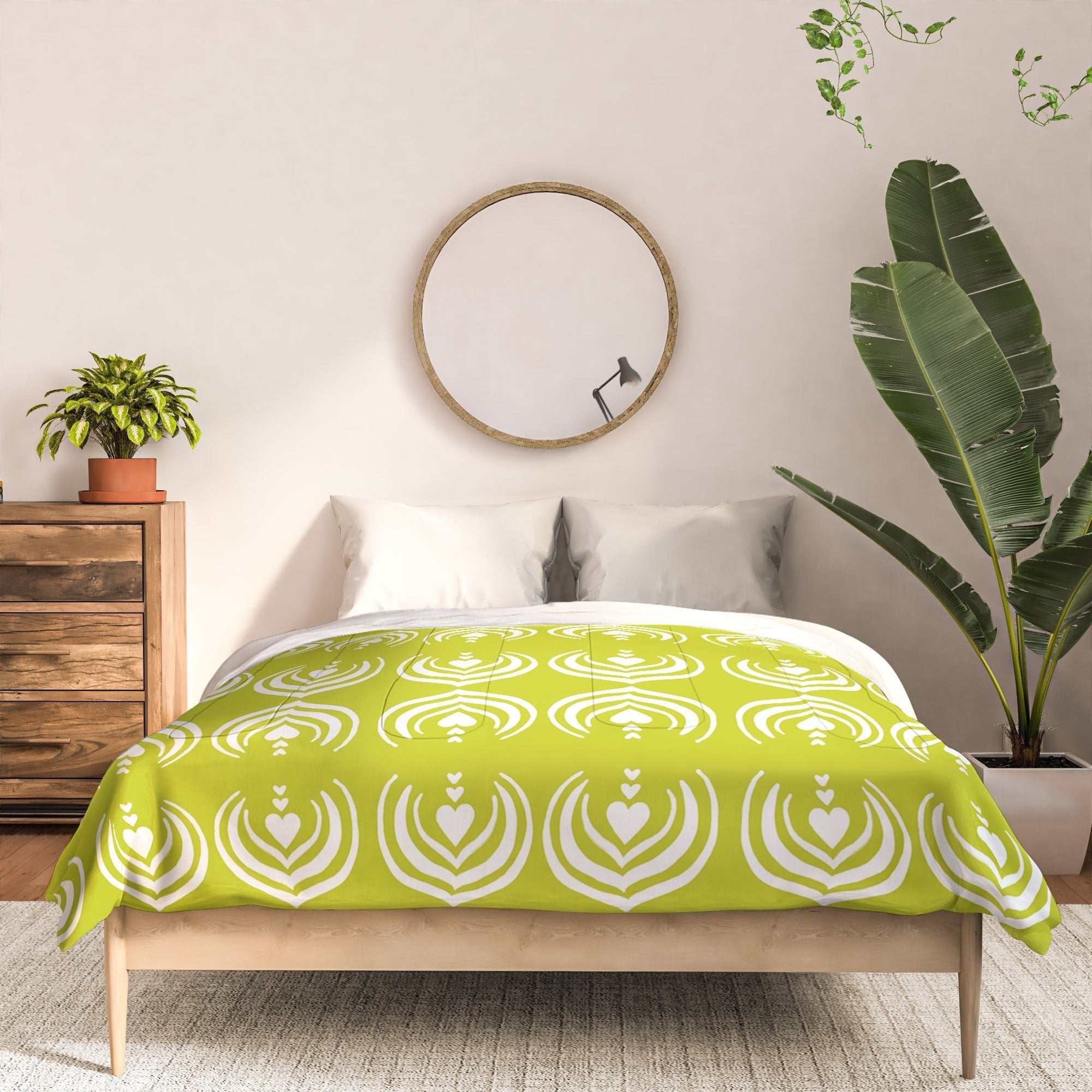 Design by Spark Matcha Latte Art Comforter