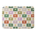 LouBruzzoni Retro Star Block Pattern Memory Foam Bath Mat