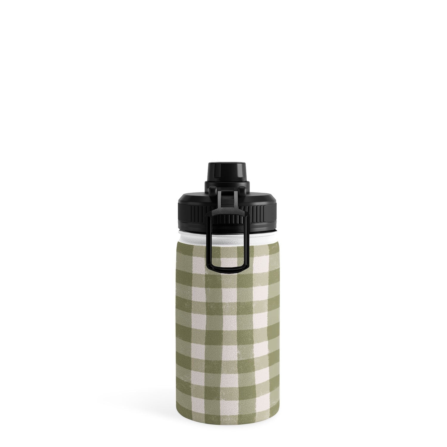 Menina Lisboa Rustic Green Plaid Water Bottle