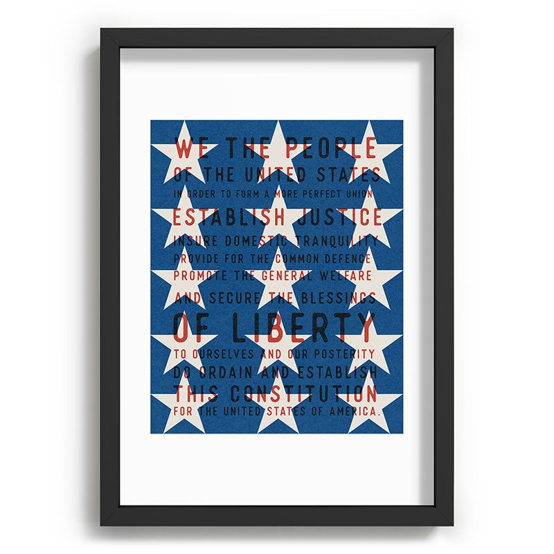 DENY Designs Starred Preamble Recessed Framing Rectangle
