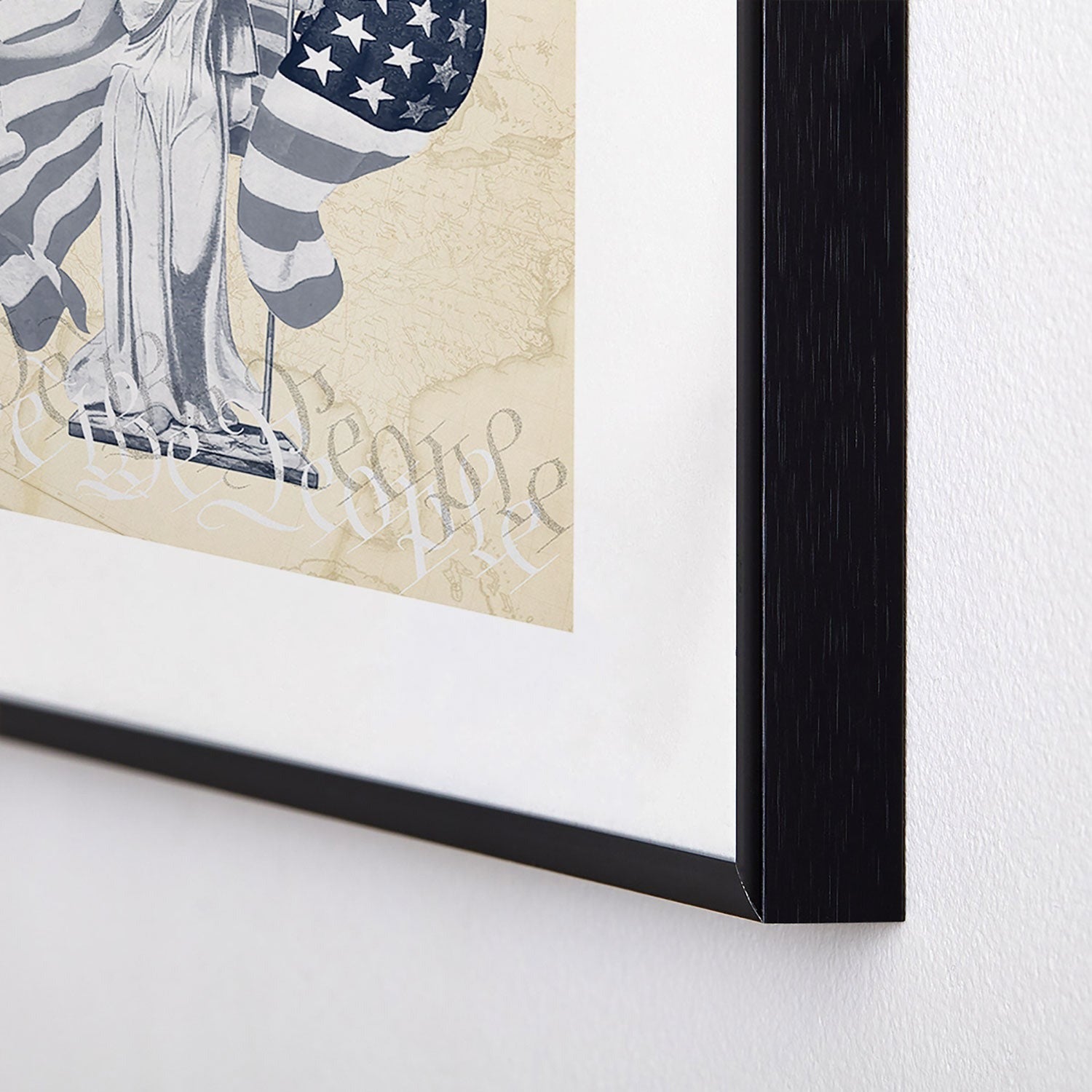 DENY Designs Liberty and Justice Woman Metal Framed Art Print