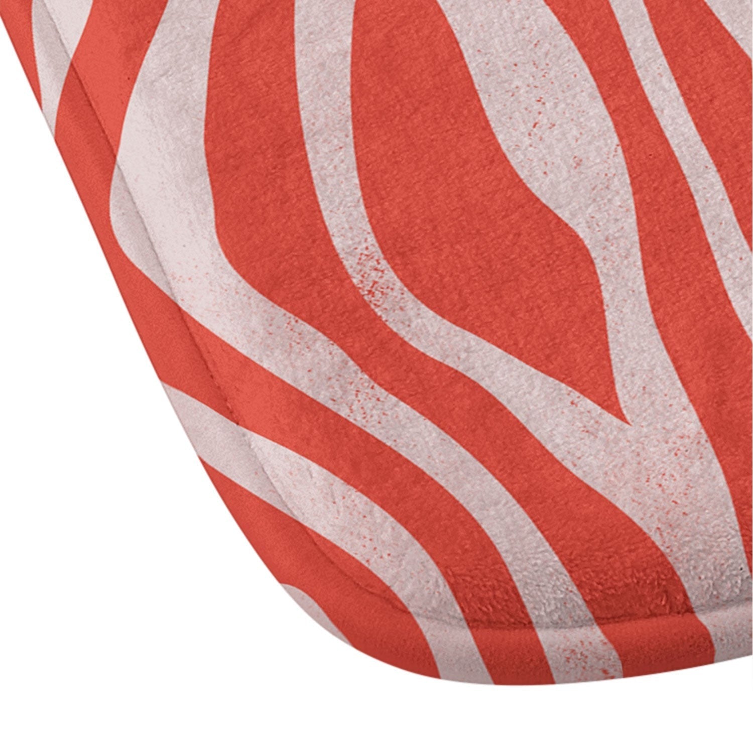 Avenie BR Red Zebra Stripe Memory Foam Bath Mat