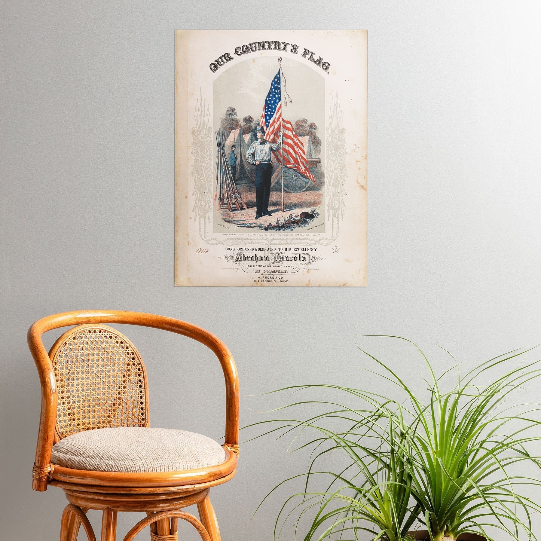 DENY Designs Our Country s Flag Poster