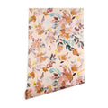 Ninola Design Botanic Retreat Floral Oleander Whimsical Soft Pink Wallpaper