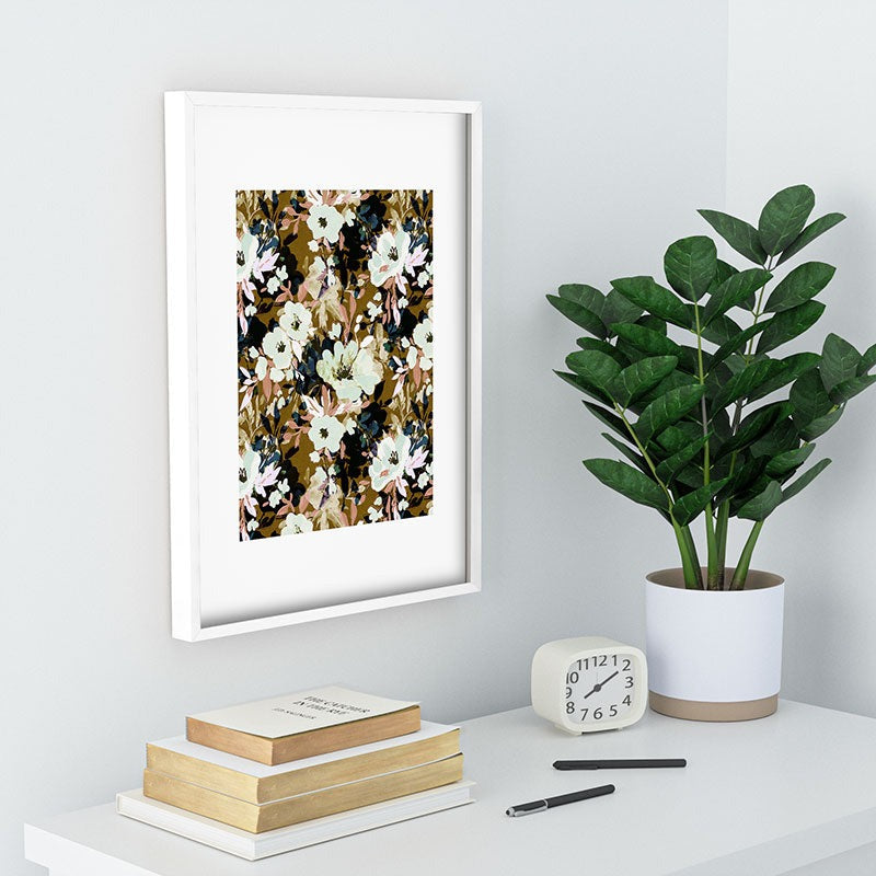 Marta Barragan Camarasa Romantic Floral Fusion Recessed Framing Rectangle