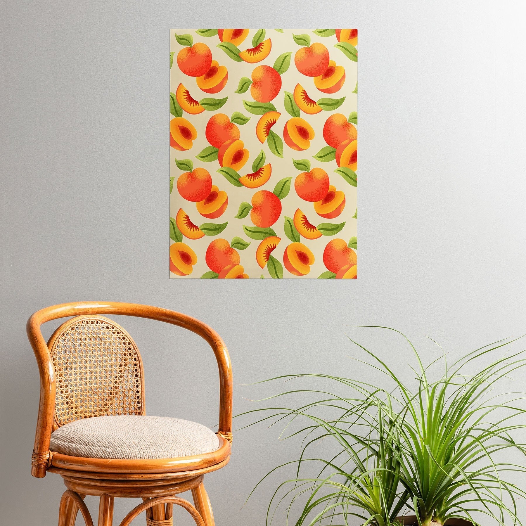 Jessica Molina Peach Pattern Poster