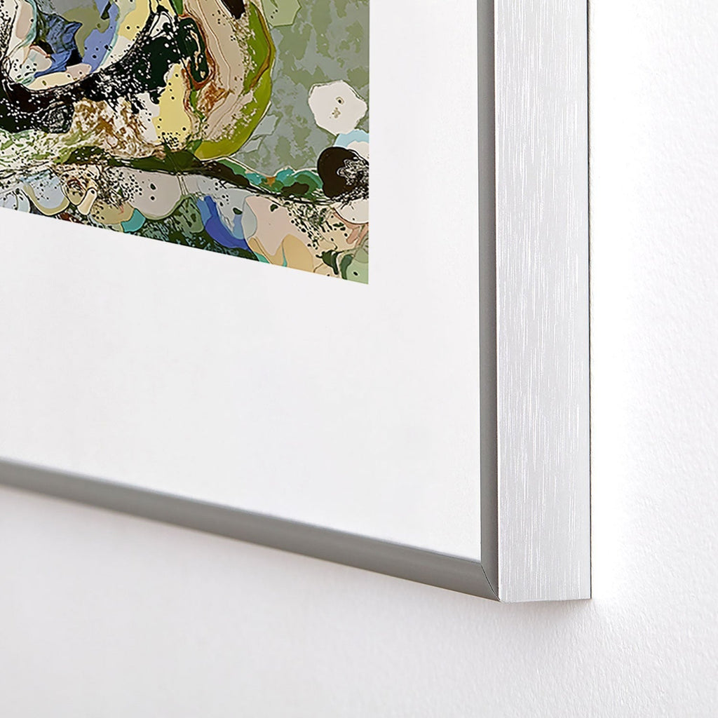 83 Oranges Echoes Beneath the Surface Metal Framed Art Print