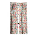 Ninola Design Botanic Retreat Tropical Whimsical Flowers Coral Green Blackout Non Repeat
