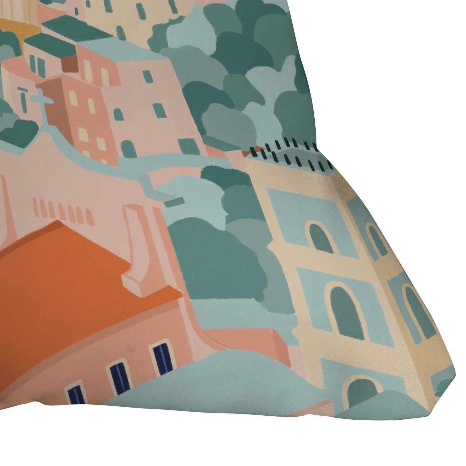 Valeria Frustaci Positano in Italy Outdoor Throw Pillow