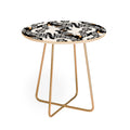 Avenie Celestial Cats Gold Round Side Table