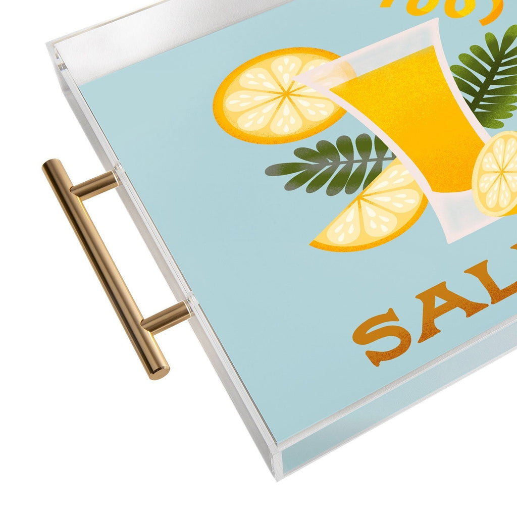 Jessica Molina Limoncello Cocktail Acrylic Tray