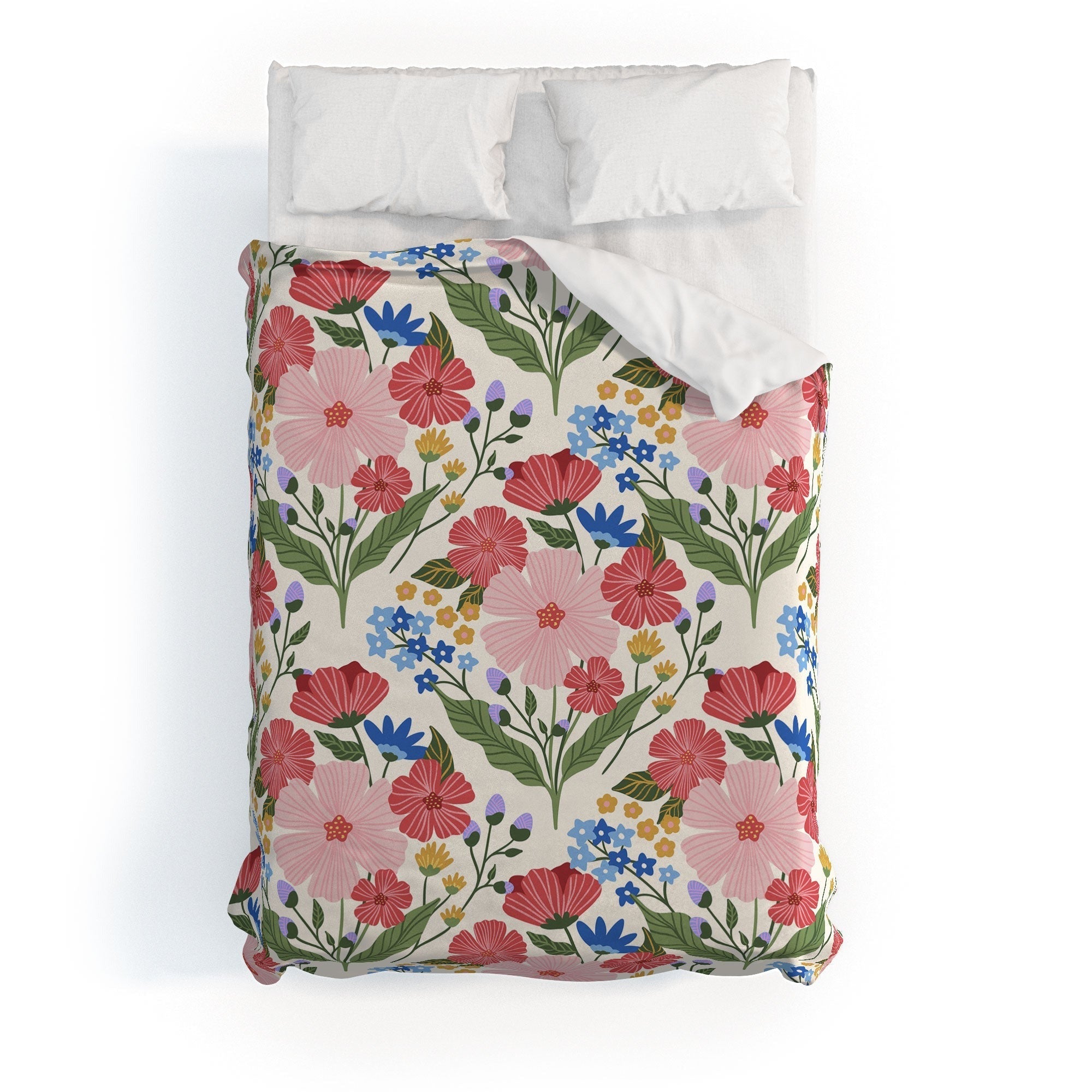 Design by Spark Wild Bloom Flowers Duvet Cover