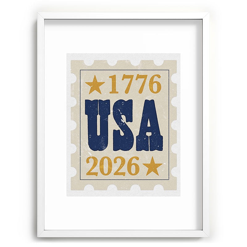 DENY Designs USA Stamp Recessed Framing Rectangle