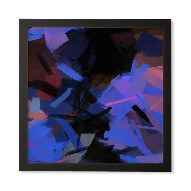 83 Oranges Midnight Sparks Framed Wall Art