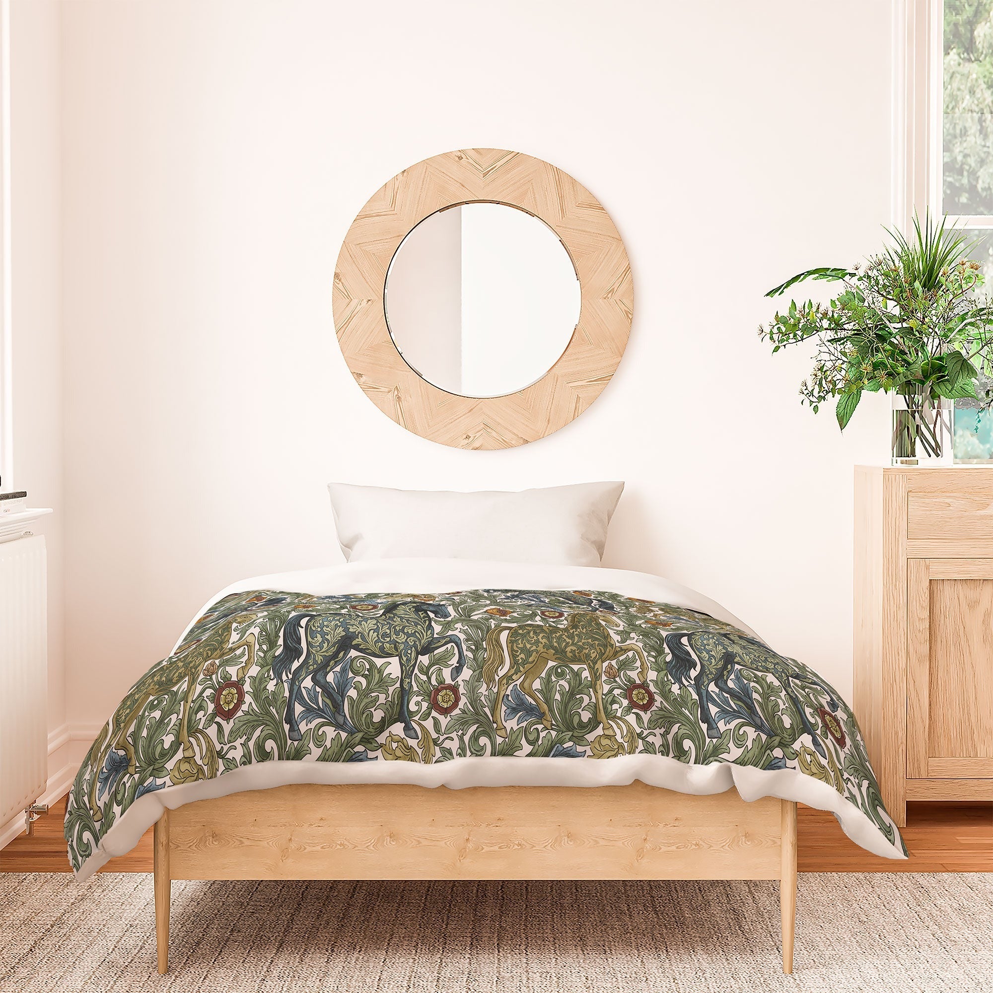 Marta Barragan Camarasa Renaissance Horse Garden Duvet Cover