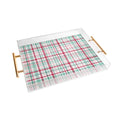 Lisa Argyropoulos Merry Vintage Plaid Acrylic Tray