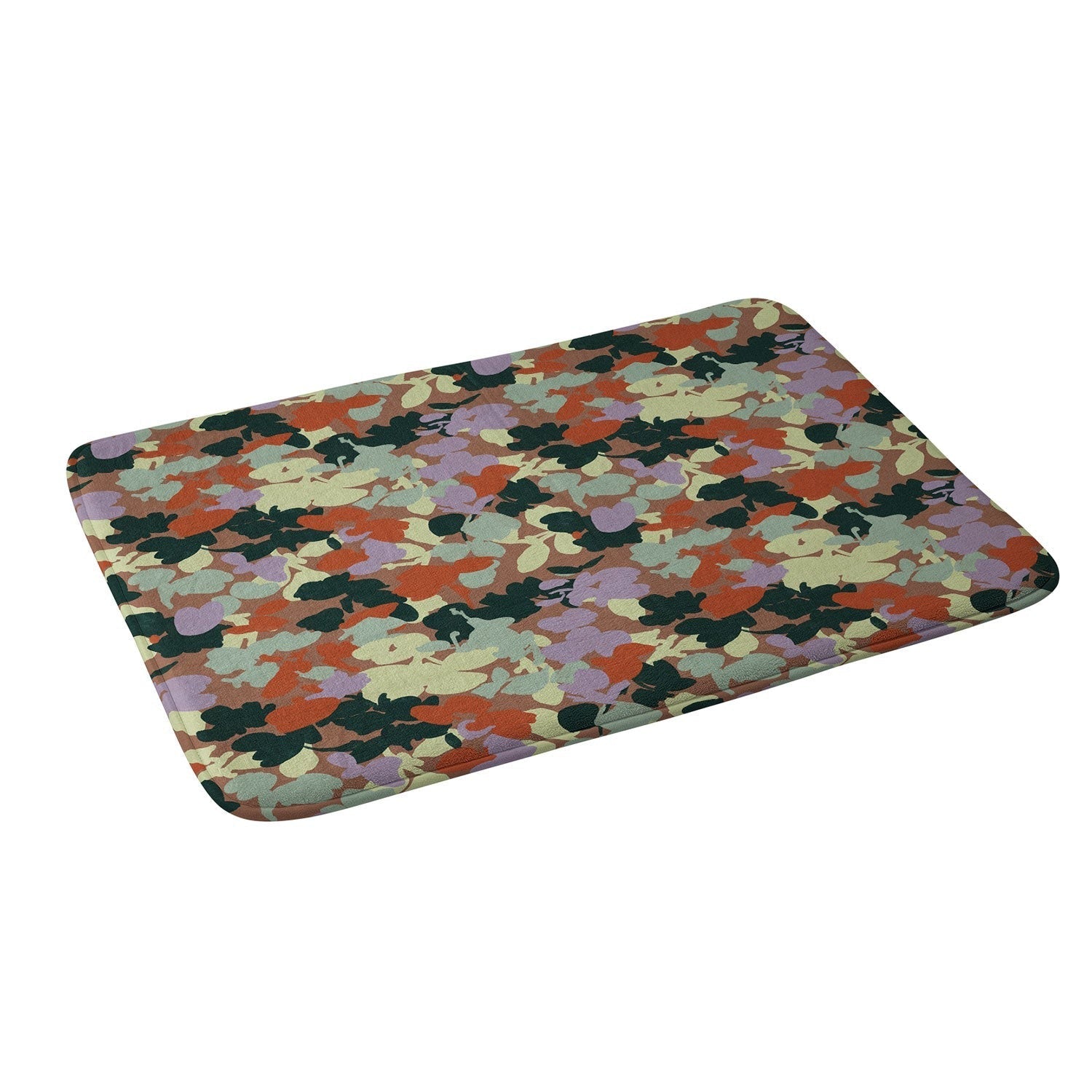 Marta Barragan Camarasa Retro Bloom Medley Memory Foam Bath Mat