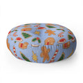 Love_Ryming Christmas Cookies Floor Pillow Round