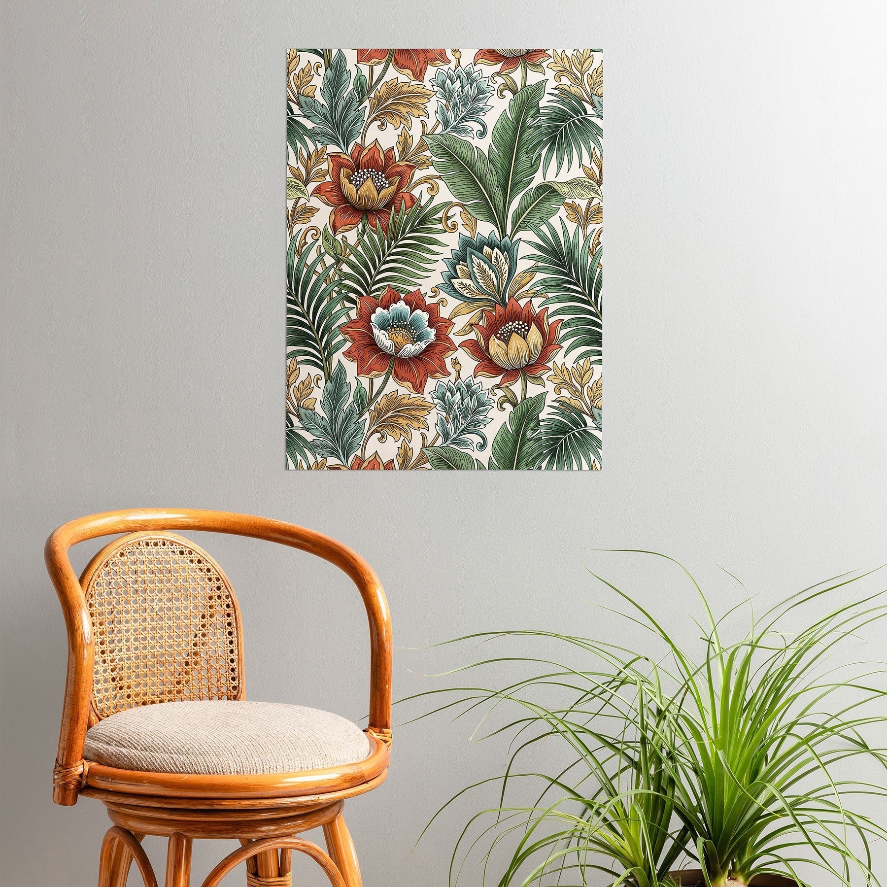 Marta Barragan Camarasa Retro Jungle Garden Poster