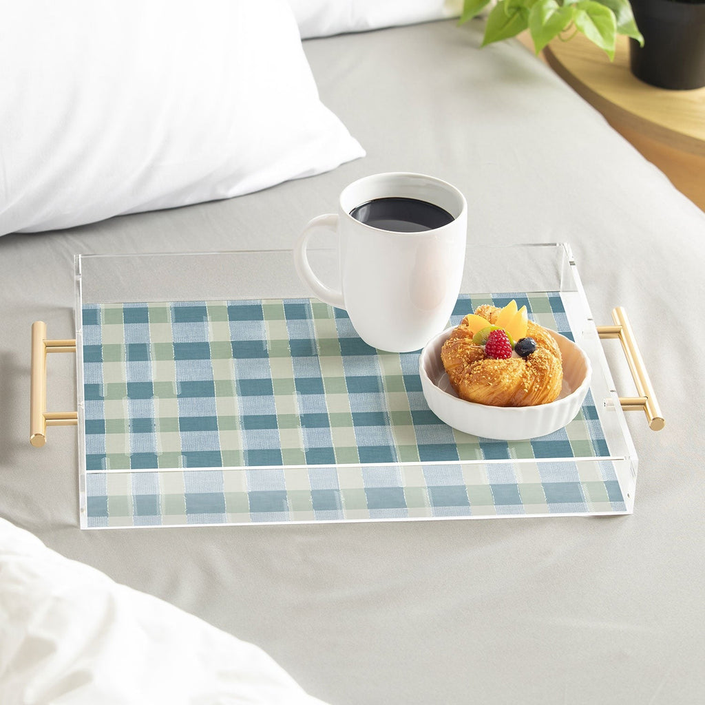 Marta Barragan Camarasa Country Style Checks Acrylic Tray