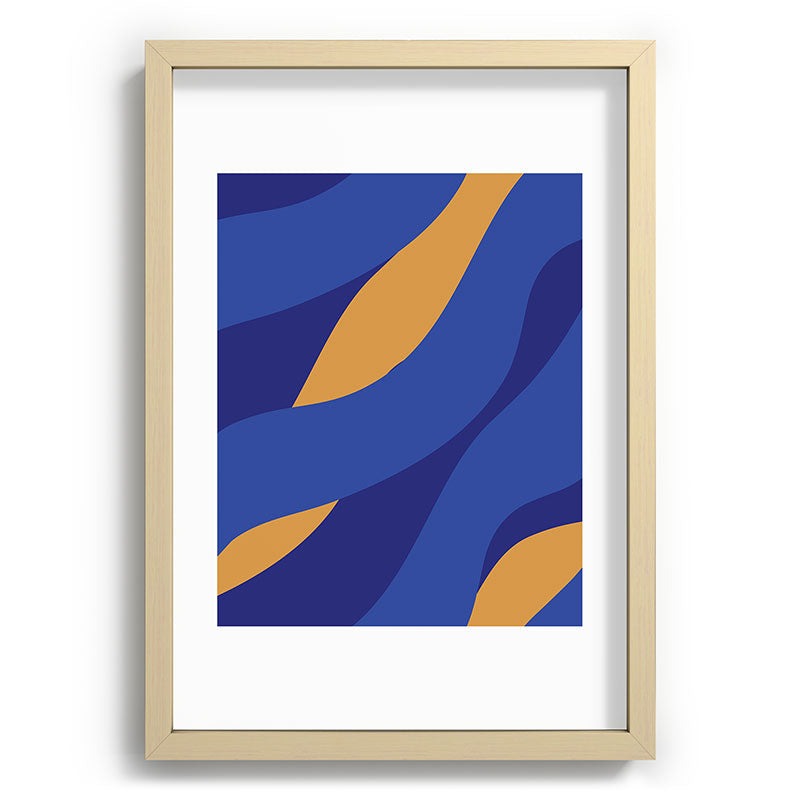 Camilla Foss Pebbles in Stream Recessed Framing Rectangle