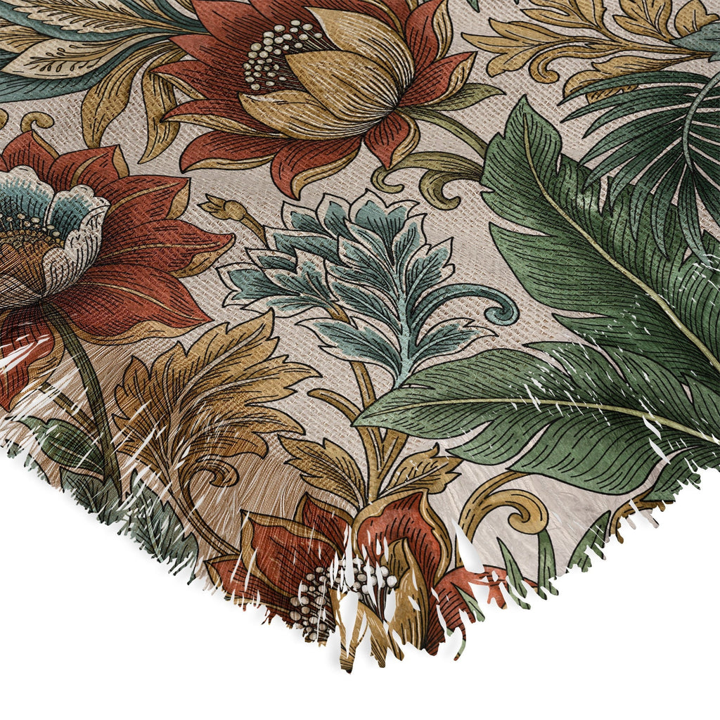 Marta Barragan Camarasa Retro Jungle Garden Throw Blanket