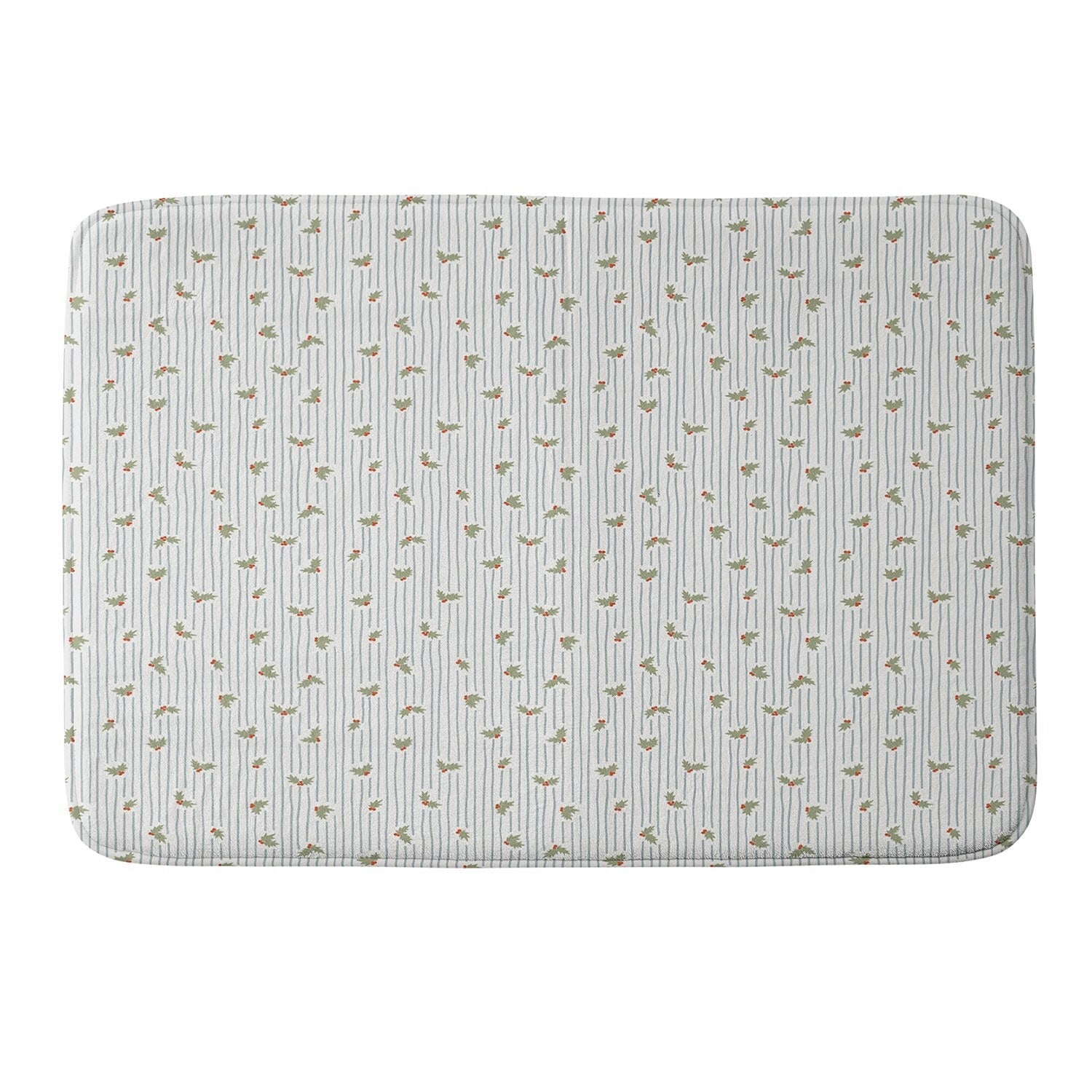 CoastL Studio Hand Drawn Holly Stripe Memory Foam Bath Mat