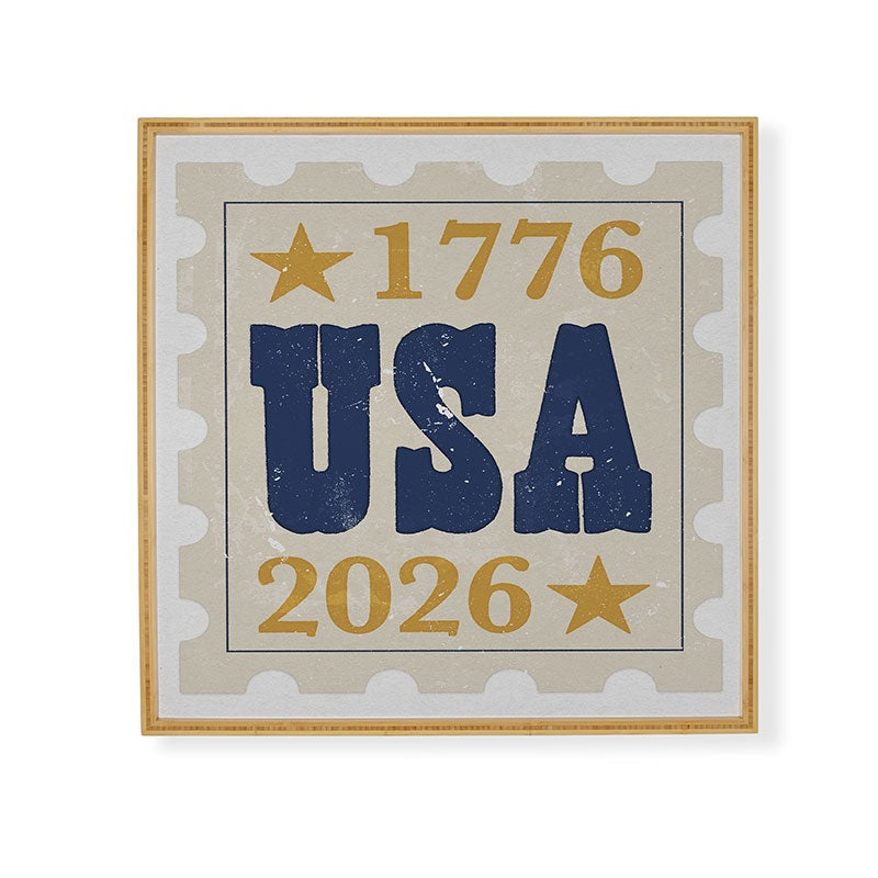 DENY Designs USA Stamp Framed Wall Art