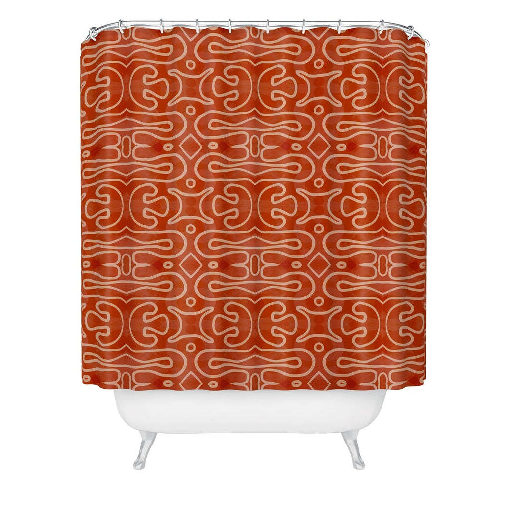 Mirimo Venexiana Burnt Orange Shower Curtain