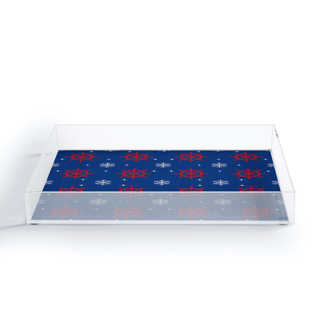 Design by Spark Holiday Helms and Snowflakes Acrylic Tray