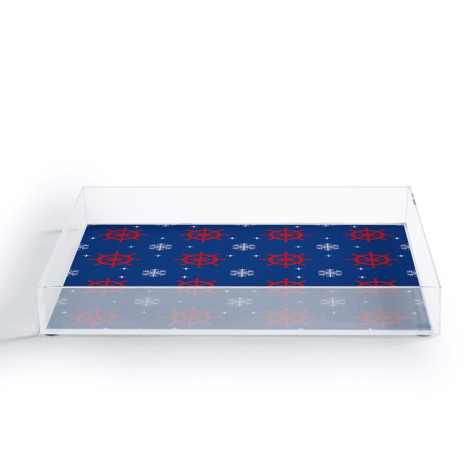 Design by Spark Holiday Helms and Snowflakes Acrylic Tray
