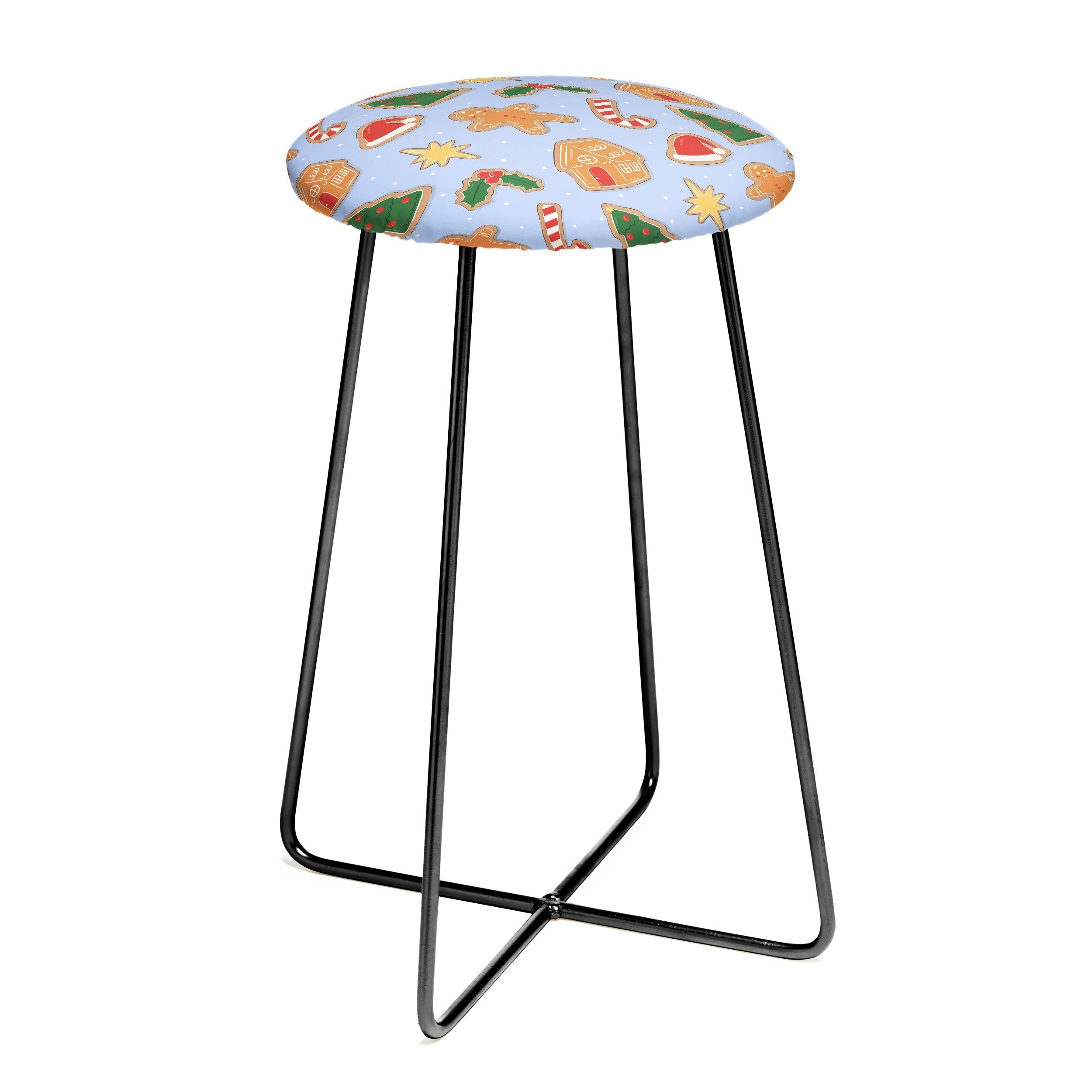 Love_Ryming Christmas Cookies Counter Stool