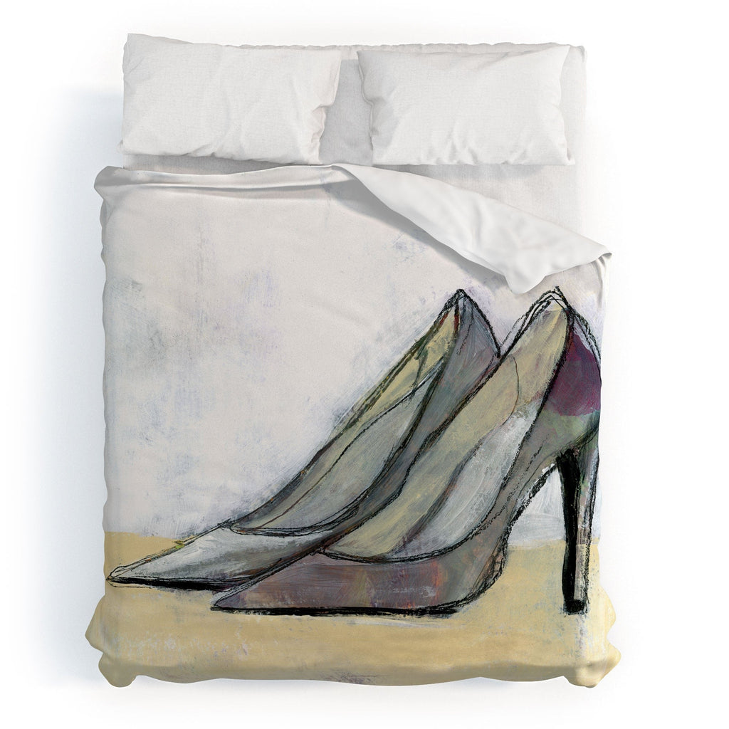 Sophia Buddenhagen Grey Stiletto Duvet Cover