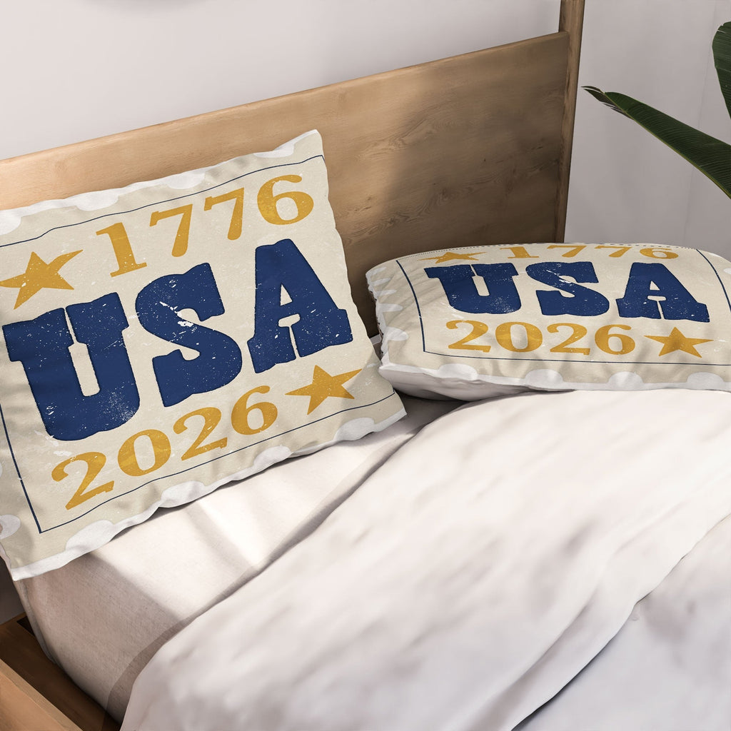 DENY Designs USA Stamp Pillow Shams