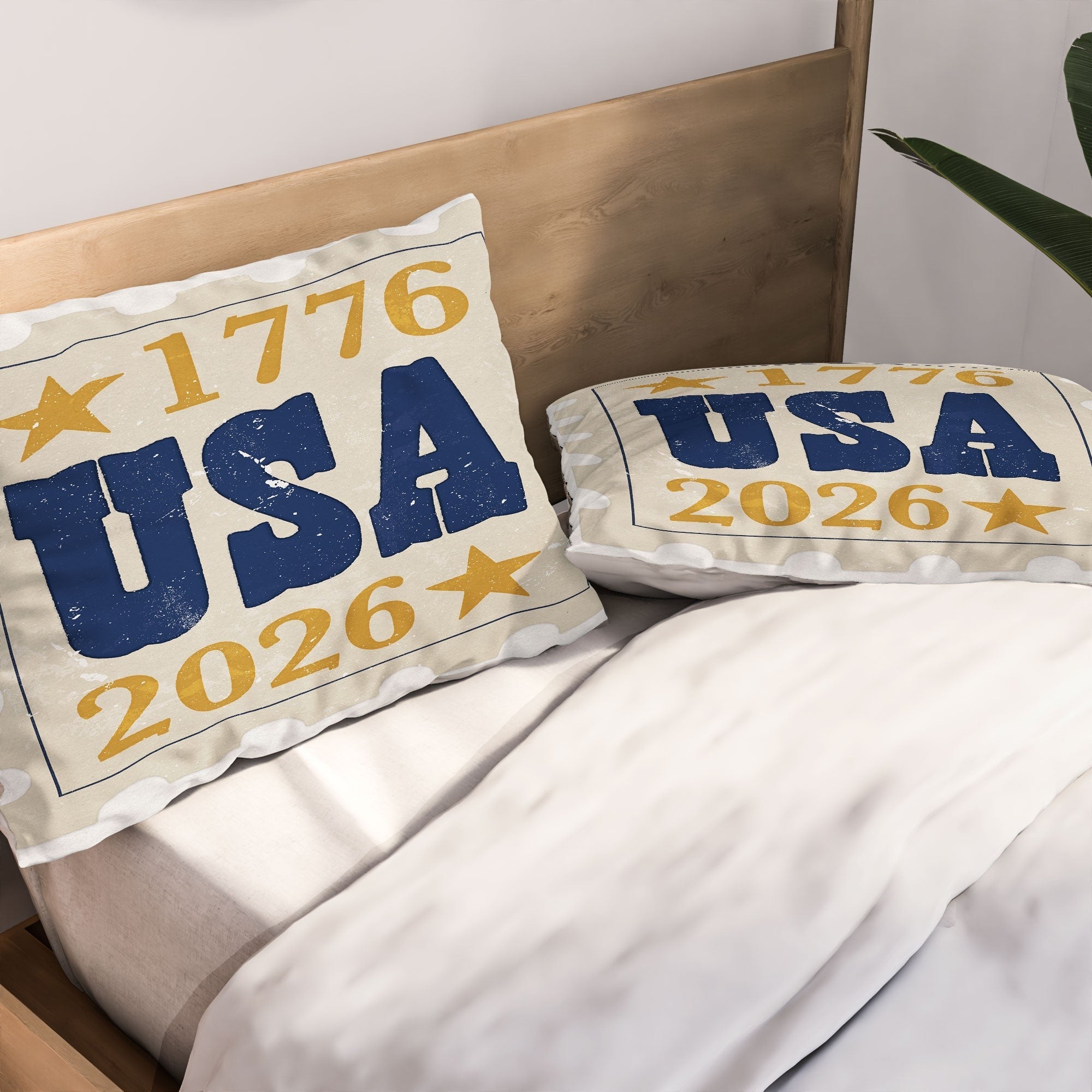 DENY Designs USA Stamp Pillow Shams