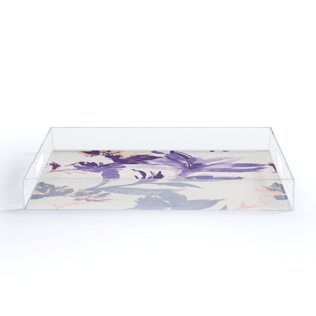 Gabriela Fuente Emma Classic Floral Acrylic Tray