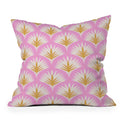 Jennifer Labre Pink Palmetto Outdoor Throw Pillow