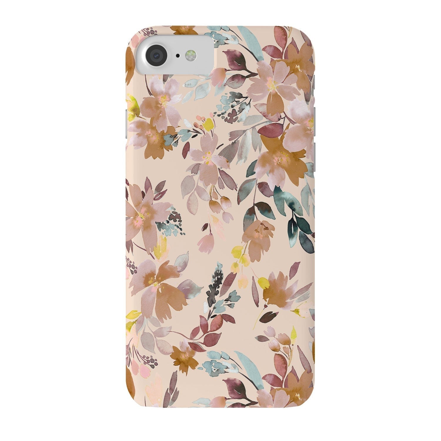 Ninola Design Botanic Retreat Floral Oleander Whimsical Soft Pink Phone Case