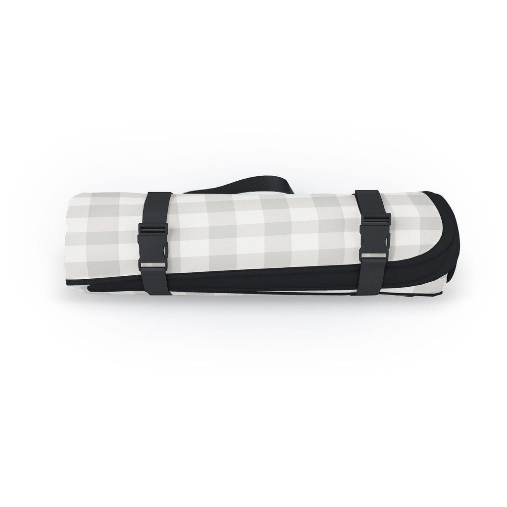 Colour Poems Gingham Plaid Pattern Cloud White Picnic Blanket