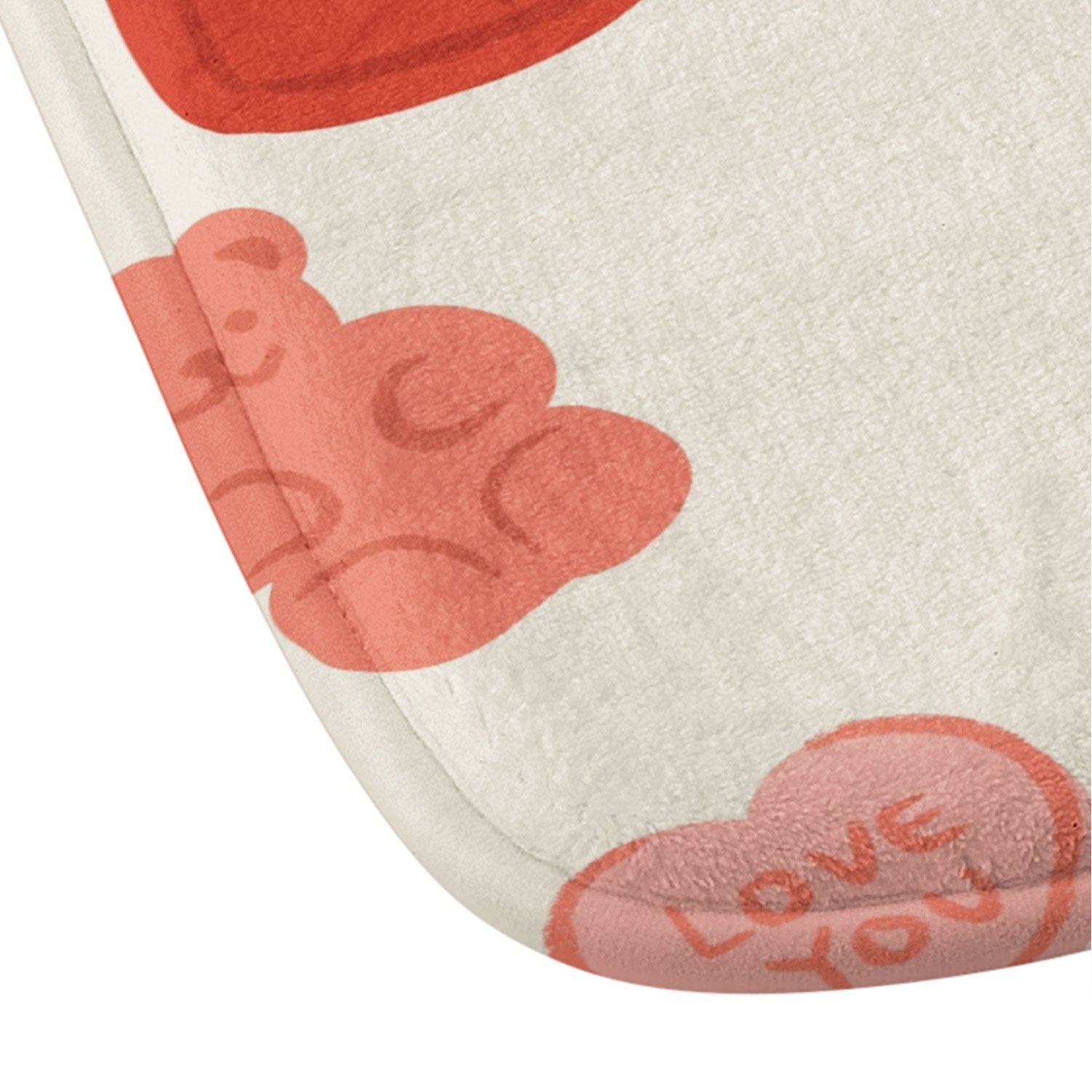 Design by Spark Gummy Bears and Candy Hearts Valentines Memory Foam Bath Mat