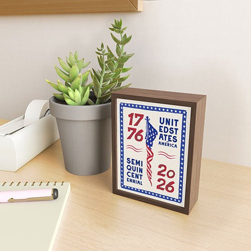 DENY Designs Retro 76 26 Framed Mini Art Print