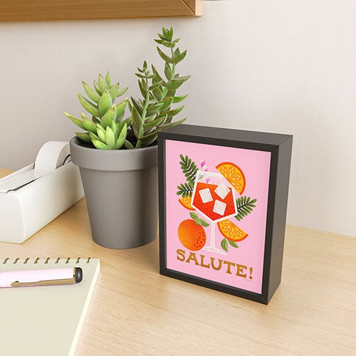 Jessica Molina Orange Spritz Framed Mini Art Print