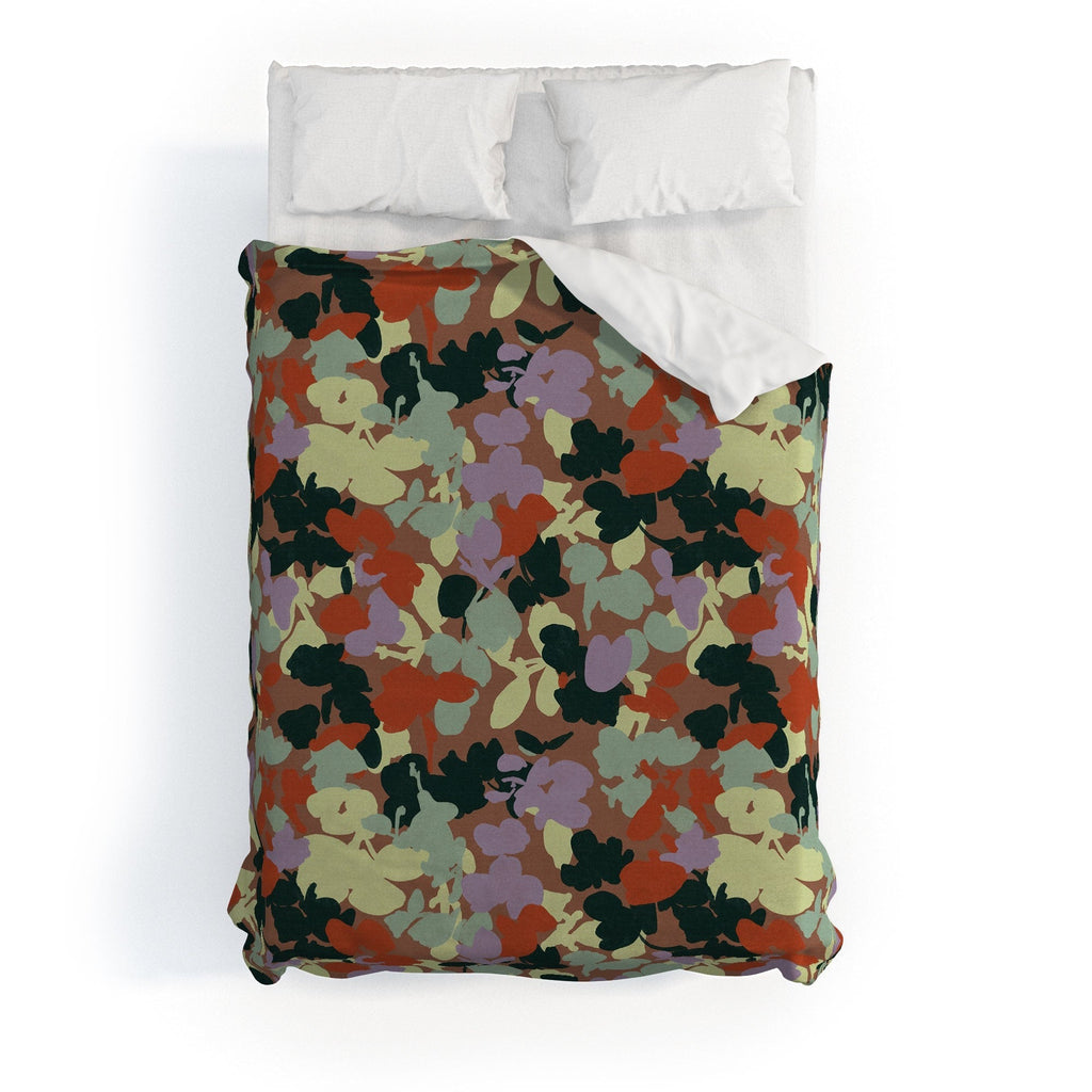 Marta Barragan Camarasa Retro Bloom Medley Duvet Cover