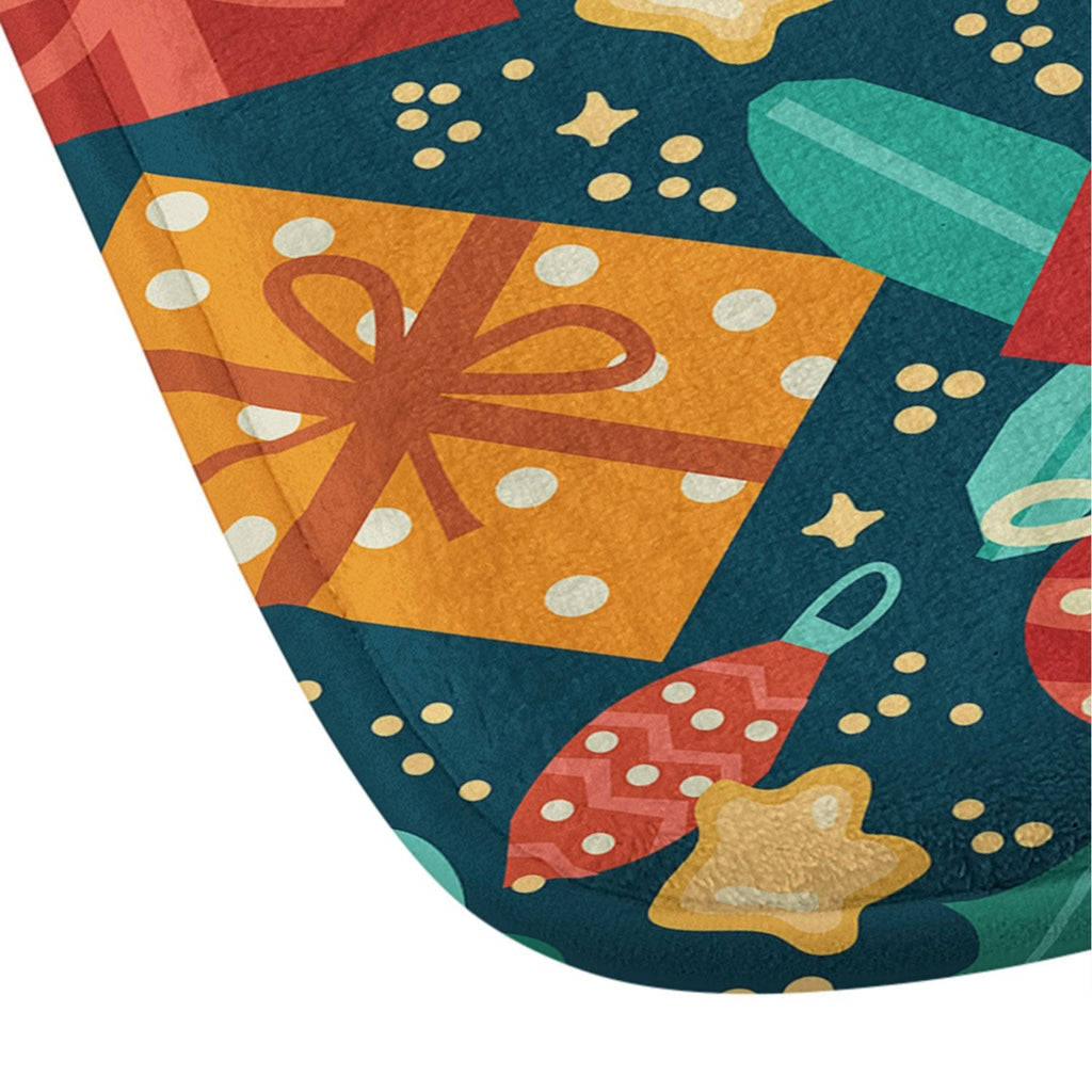 Valeria Frustaci Christmas pattern Memory Foam Bath Mat