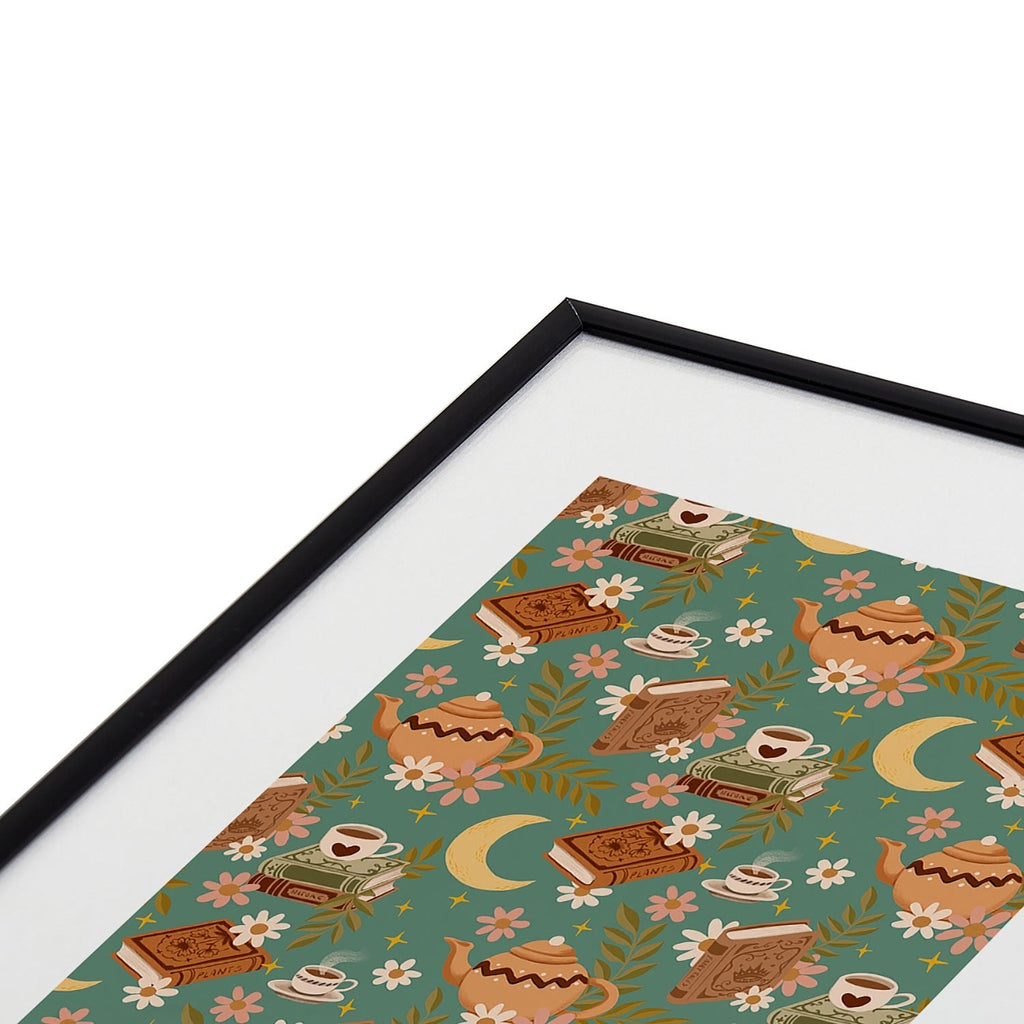 Avenie Moonlit Reading Nook I Metal Framed Art Print