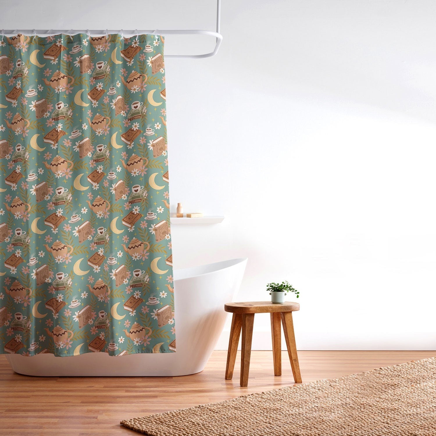 Avenie Moonlit Reading Nook I Shower Curtain