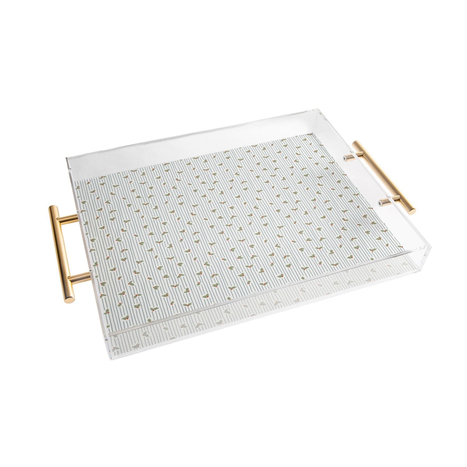 CoastL Studio Hand Drawn Holly Stripe Acrylic Tray