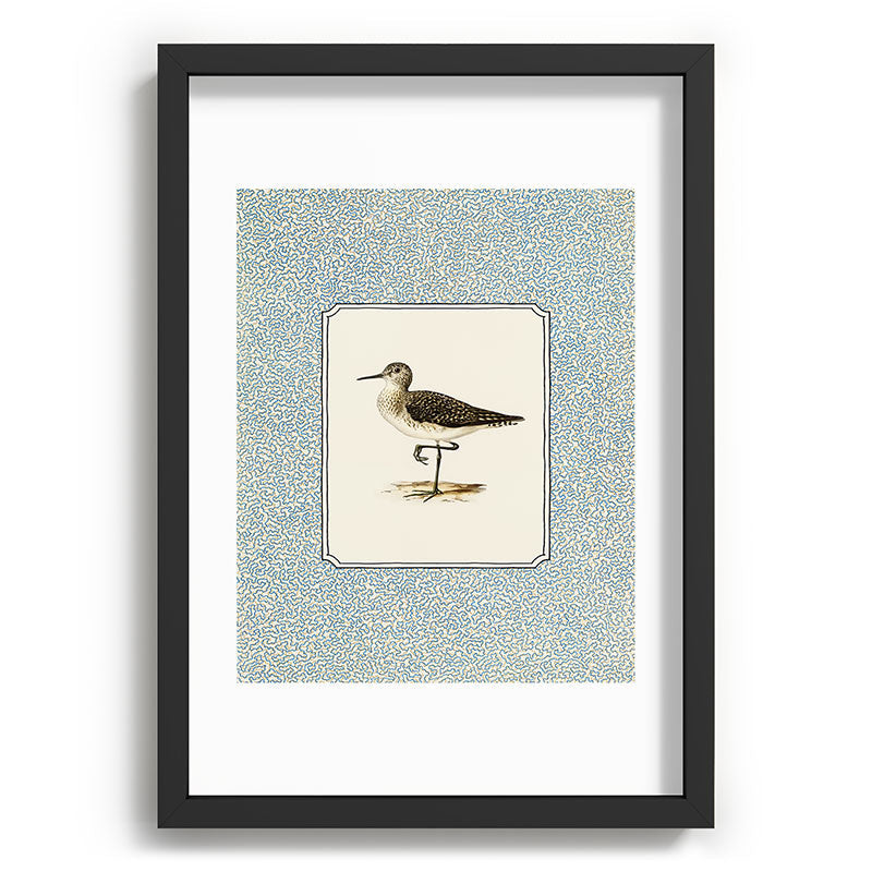 Oh Fine! Art Balancing Sandpiper Recessed Framing Rectangle