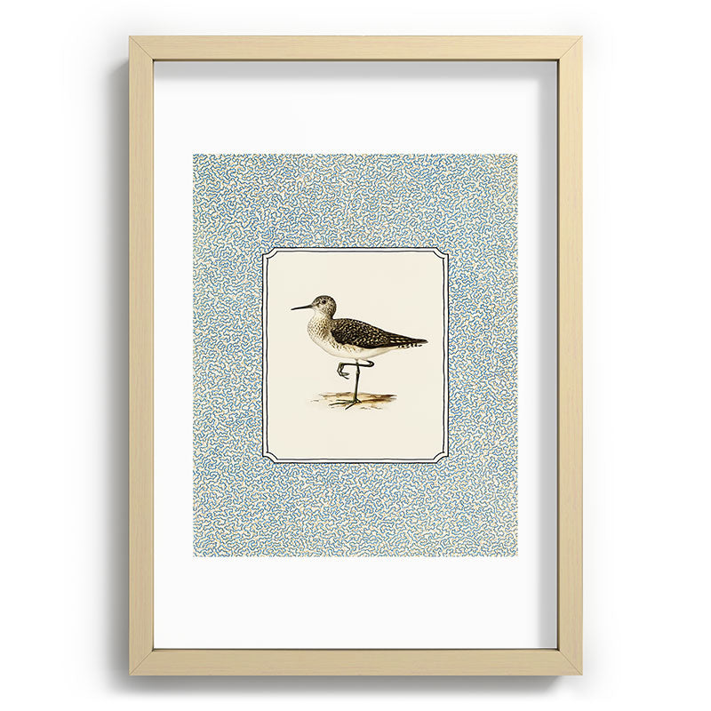 Oh Fine! Art Balancing Sandpiper Recessed Framing Rectangle
